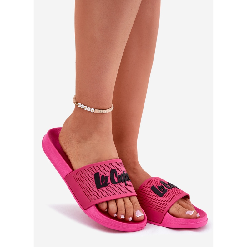 Zapatillas para mujeres Lee Cooper LCW-25-07-3521l Fuksja rosado 1