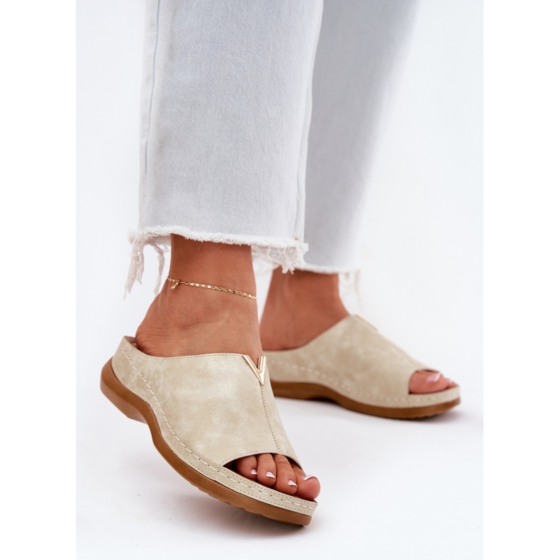 EVento Cuñas doradas de mujer cómodas dorado 2