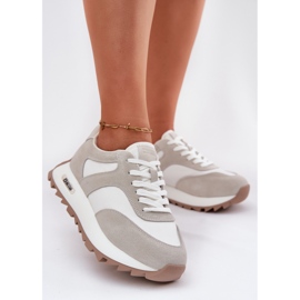 Zapatillas de ante en el Big Star Women RR274896 Plataforma de mujeres Hi-Polish System Biało-Ware blanco 2