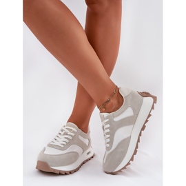 Zapatillas de ante en el Big Star Women RR274896 Plataforma de mujeres Hi-Polish System Biało-Ware blanco 3