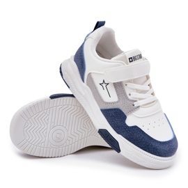 Zapatillas livianas Big Star RR374053 Blanco y azul 7