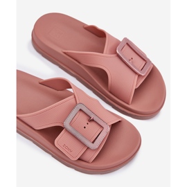 Flip fragantes chanclas para mujeres con una hebilla decorativa Zaxy RR285077 Pink sucio rosa 1