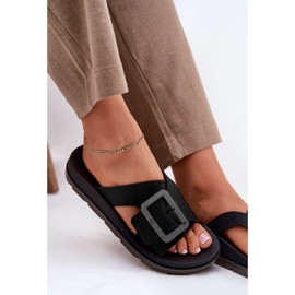 Flip fragantes fragantes chanclas con una hebilla decorativa Zaxy RR285078 Negro 5