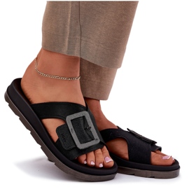 Flip fragantes fragantes chanclas con una hebilla decorativa Zaxy RR285078 Negro 8