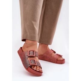 Flip fragantes chanclas para mujeres con brillo y hebillas Zaxy RR285025 Dirty Pink rosado 2