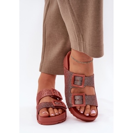 Flip fragantes chanclas para mujeres con brillo y hebillas Zaxy RR285025 Dirty Pink rosado 3