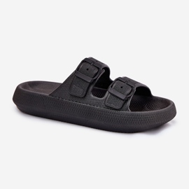 Inna Flip Flip Flip Flip en la plataforma con hebillas negras negro 4