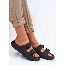 Inna Flip Flip Flip Flip en la plataforma con hebillas negras negro 7