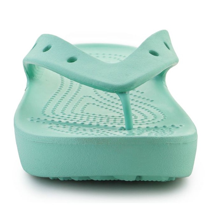 Flip-Flops Crocs Classic Platfrom Flip Oxygen 207714-3ug verde 1