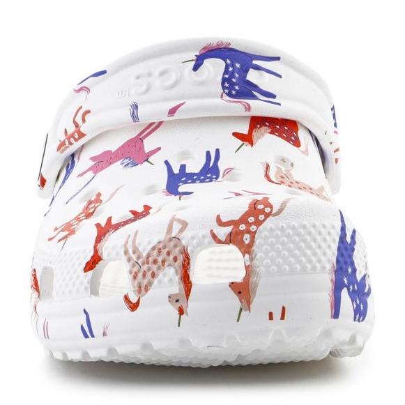 Crocs clásico de impresión de personaje 209695-9cd flip-flops blanco 1