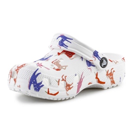 Crocs clásico de impresión de personaje 209695-9cd flip-flops blanco 2
