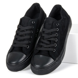 Seastar Zapatillas de ante con cordones negro 4