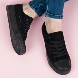 Seastar Zapatillas de ante con cordones negro 1
