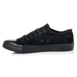 Seastar Zapatillas de ante con cordones negro 2
