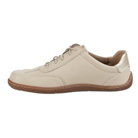 Olivier Zapatos minimalistas de cuero para mujeres descalzo 1287 zapatillas beige 3