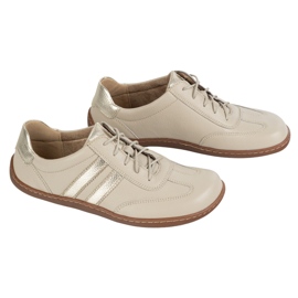 Olivier Zapatos minimalistas de cuero para mujeres descalzo 1287 zapatillas beige 6