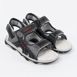 Shelvt Sandalias negras para niños negro 3