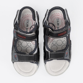 Shelvt Sandalias negras para niños negro 5