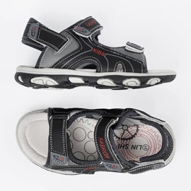 Shelvt Sandalias negras para niños negro 7