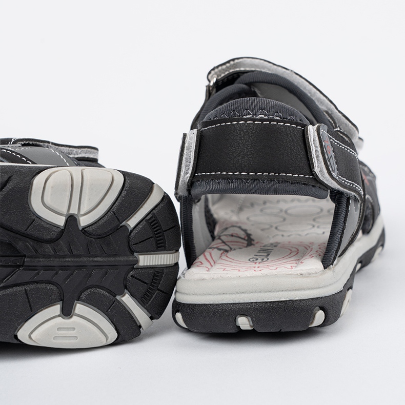 Shelvt Sandalias negras para niños negro 1 Shelvt Sandalias negras para niños negro 1