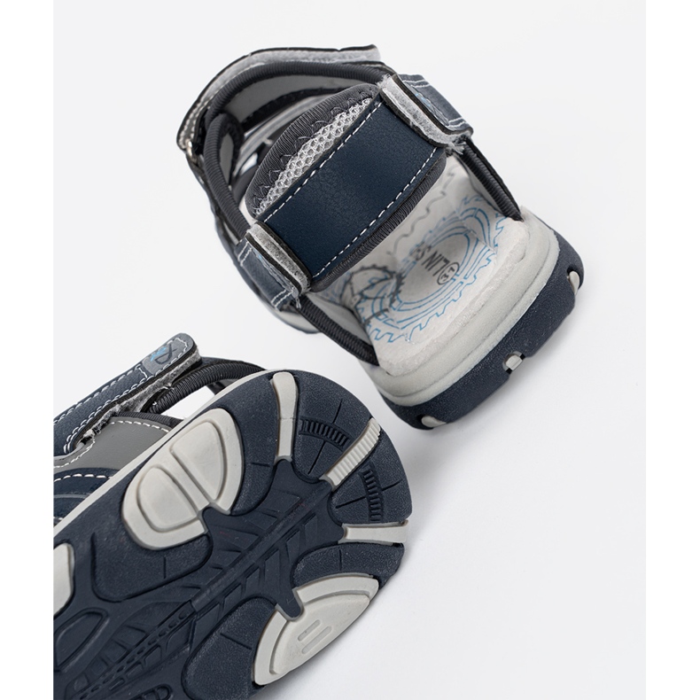 Shelvt Sandalias de los niños azul marino 1