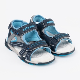 Shelvt Sandalias de los niños azul marino 2