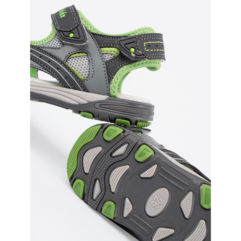 Shelvt Sandalias de chicos grises 2