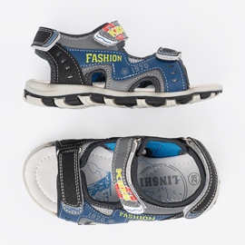 Shelvt Sandalias azul marino de los niños 4