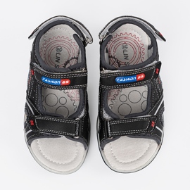 Shelvt Sandalias de chicos negros 3