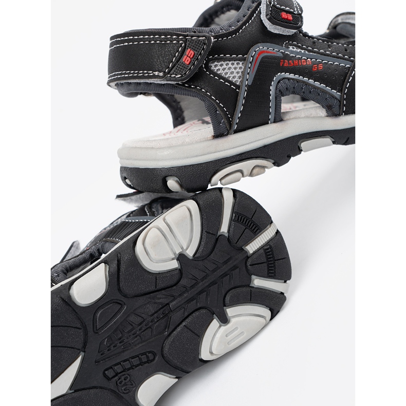 Shelvt Sandalias de chicos negros 1