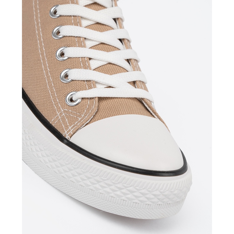 Shelvt Zapatillas de deporte de material para mujeres beige 1