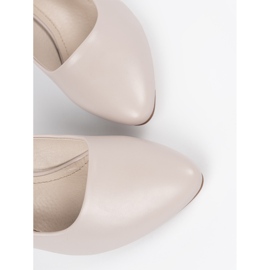 Bombas gris claro Sergio Leone beige 1
