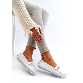 Mocasines Mujer Piel Con Adorno, Blanco S.Barski LR339 4