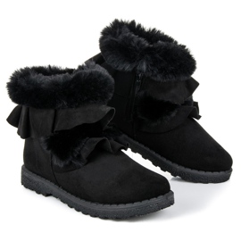 Seastar Botas negras con volante negro 1 Seastar Botas negras con volante negro 1