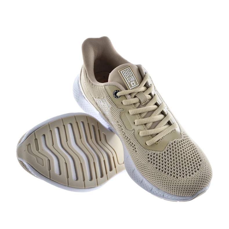 Zapatillas para mujeres zapatillas big star ll274294 beige 1