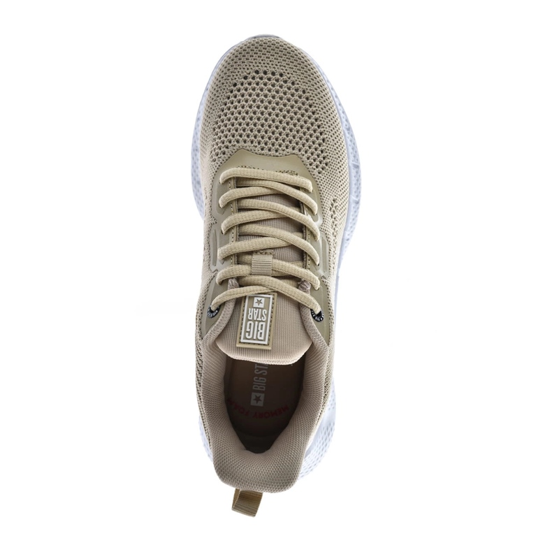 Zapatillas para mujeres zapatillas big star ll274294 beige 2