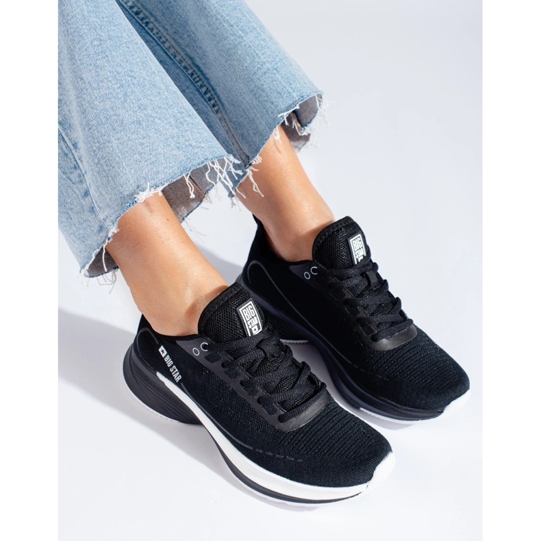 Zapatillas para mujeres zapatos big star ll274327 negro 2