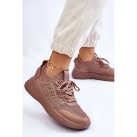 Zapatillas de zapatillas para mujeres FUMA MUCIONES BIG STAR LL274416 BEIGE 4