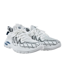 Big Star Zapatos para hombres zapatos deportivos grandes estrellas nn174461 blanca blanco 4