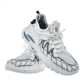 Big Star Zapatos para hombres zapatos deportivos grandes estrellas nn174461 blanca blanco 3