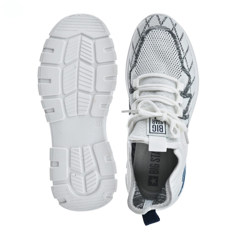 Big Star Zapatos para hombres zapatos deportivos grandes estrellas nn174461 blanca blanco 1