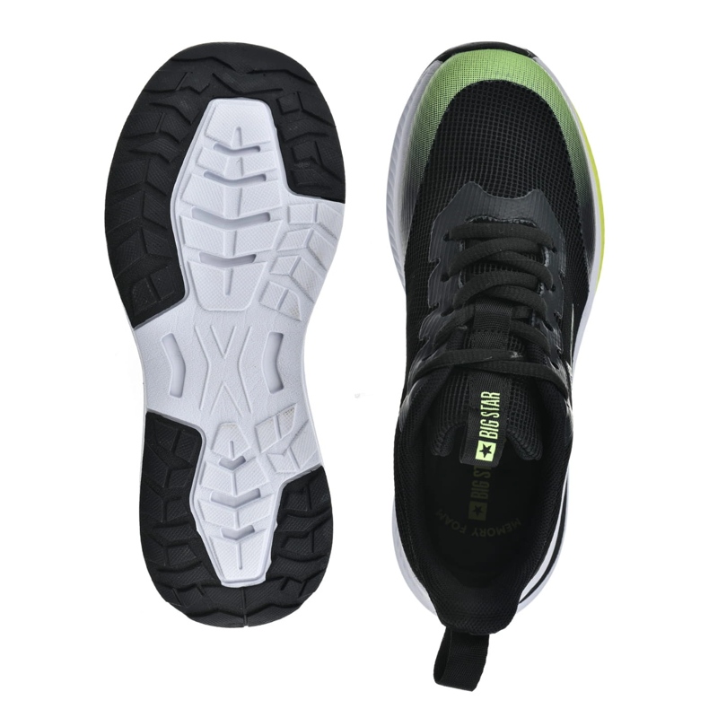 Big Star Zapatillas de zapatillas para mujeres espuma de memoria gran estrella nn274300 negro 1