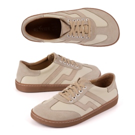 Zapatos de cuero para mujeres descalzos Olivier Eliza beige 4