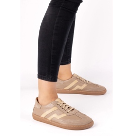 Zapatos de cuero para mujeres descalzos Olivier Eliza beige 5
