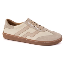 Zapatos de cuero para mujeres descalzos Olivier Eliza beige 7