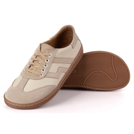 Zapatos de cuero para mujeres descalzos Olivier Eliza beige 10