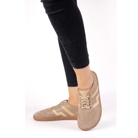 Zapatos de cuero para mujeres descalzos Olivier Eliza Dark Beige 5