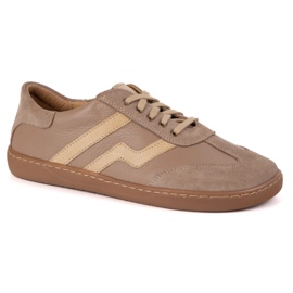 Zapatos de cuero para mujeres descalzos Olivier Eliza Dark Beige 7