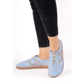 Zapatos de cuero para mujeres descalzos Olivier Eliza Blue azul 6