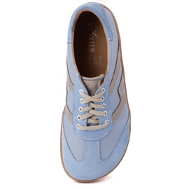 Zapatos de cuero para mujeres descalzos Olivier Eliza Blue azul 14